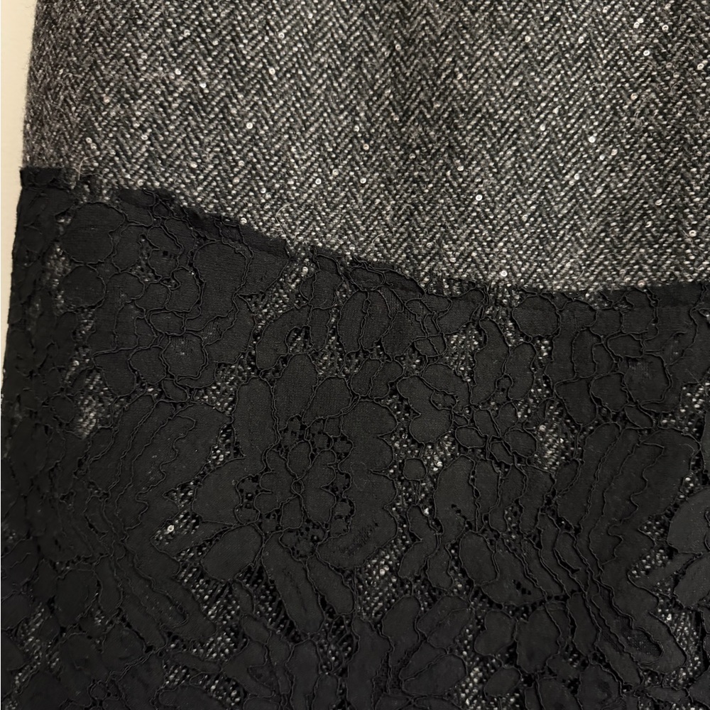 J. Crew Tweed and Lace Pencil Skirt //@@ - Picture 5 of 7
